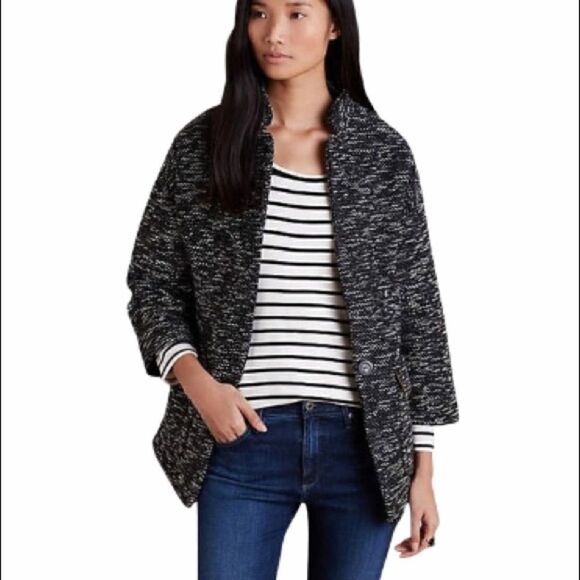 Anthropologie Elevenses Minka Jacket Black Motif - Picture 1 of 11